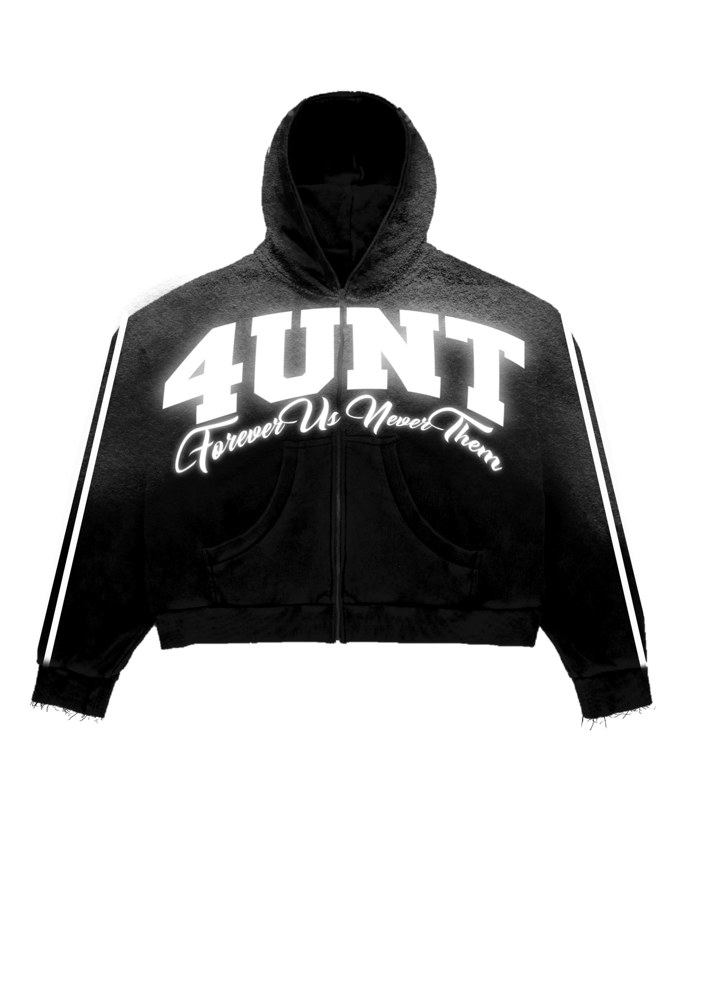 4UNT Striped Jacket (Black)