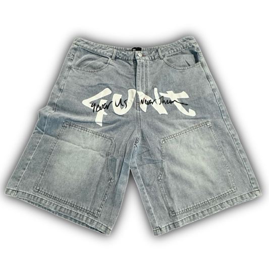 “4UNT” Denim Shorts