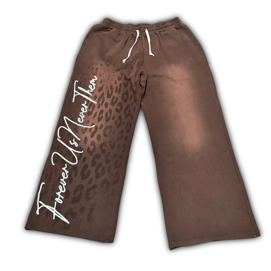 4UNT Cheetah Print Sweatpants
