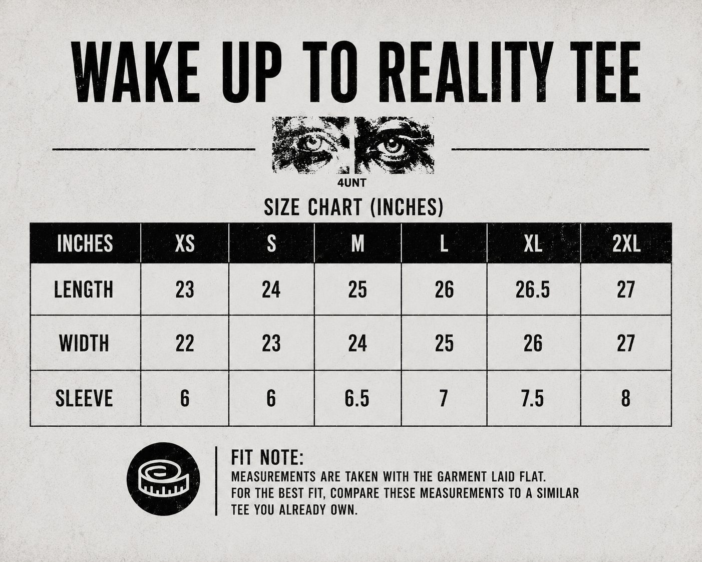 WAKE UP TO REALITY TEE