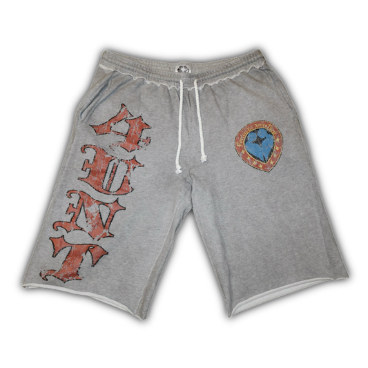 4UNT GREY CAPRI SHORTS