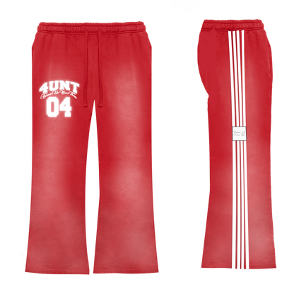 4UNT Striped Sweatpants (Red)