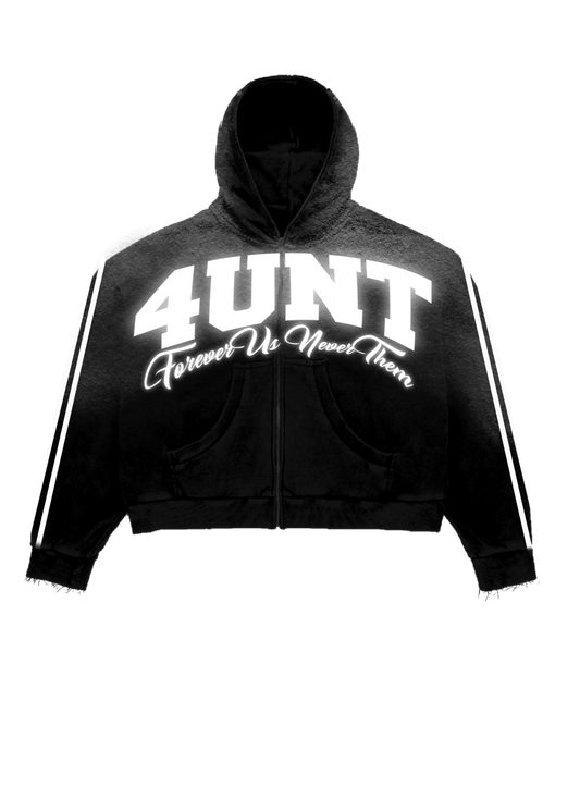 4UNT Striped Jacket (Black)